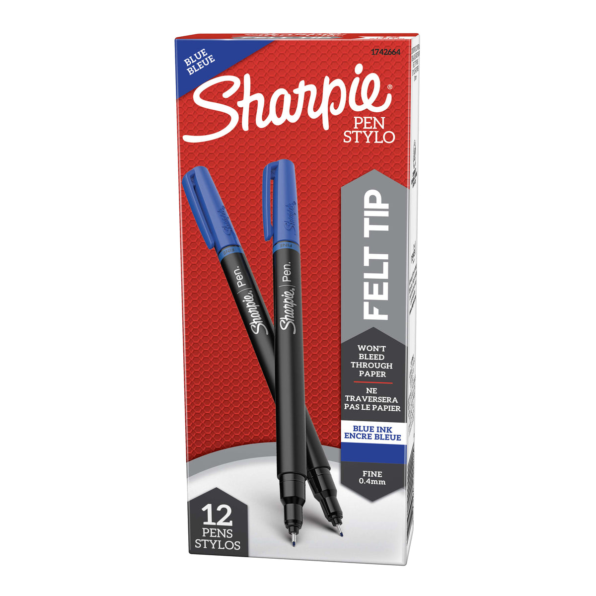 Sharpie Pen Fineliner Blue - Box of 12 - product image
