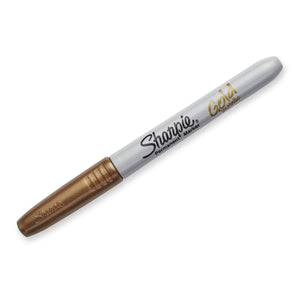 Sharpie Metallic Fine Point Permanent Marker Gold - Box of 12 - product image