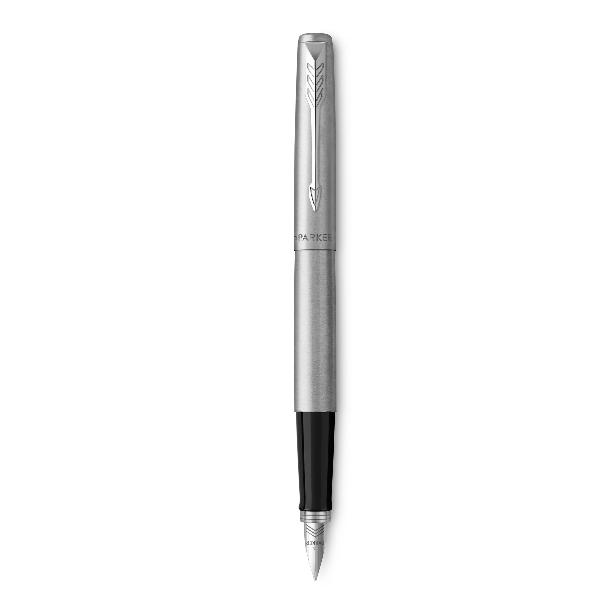Parker Jotter Fountain Pen Stainless Steel and Chrome Trim Medium Nib