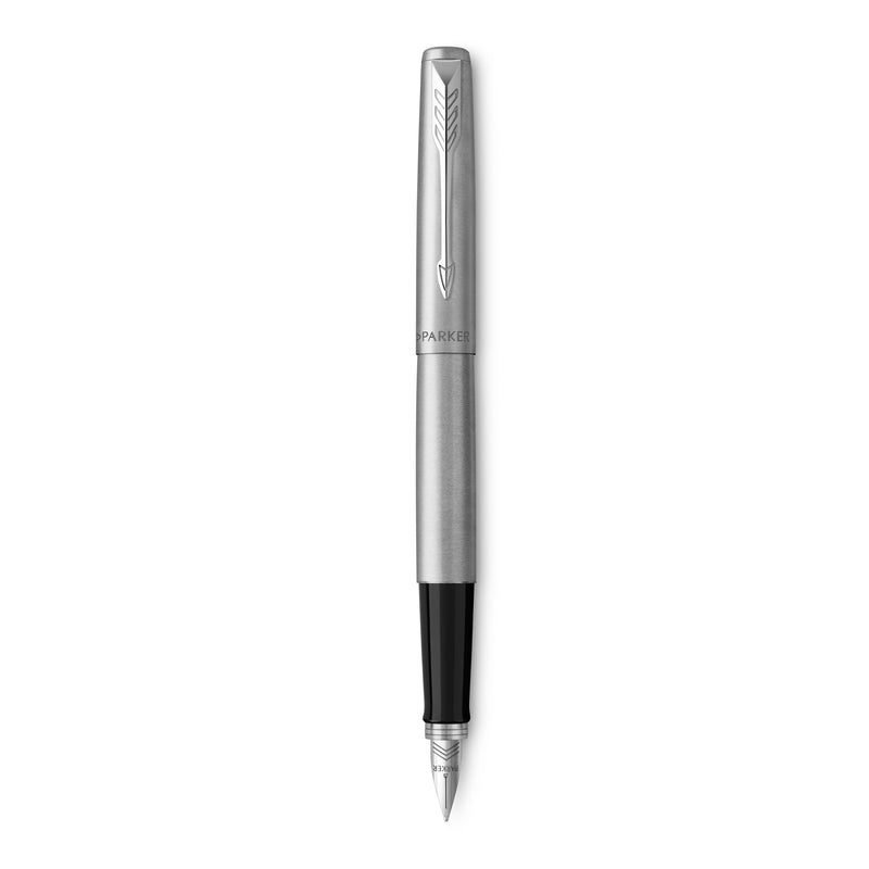 Parker Jotter Fountain Pen Stainless Steel and Chrome Trim Medium Nib