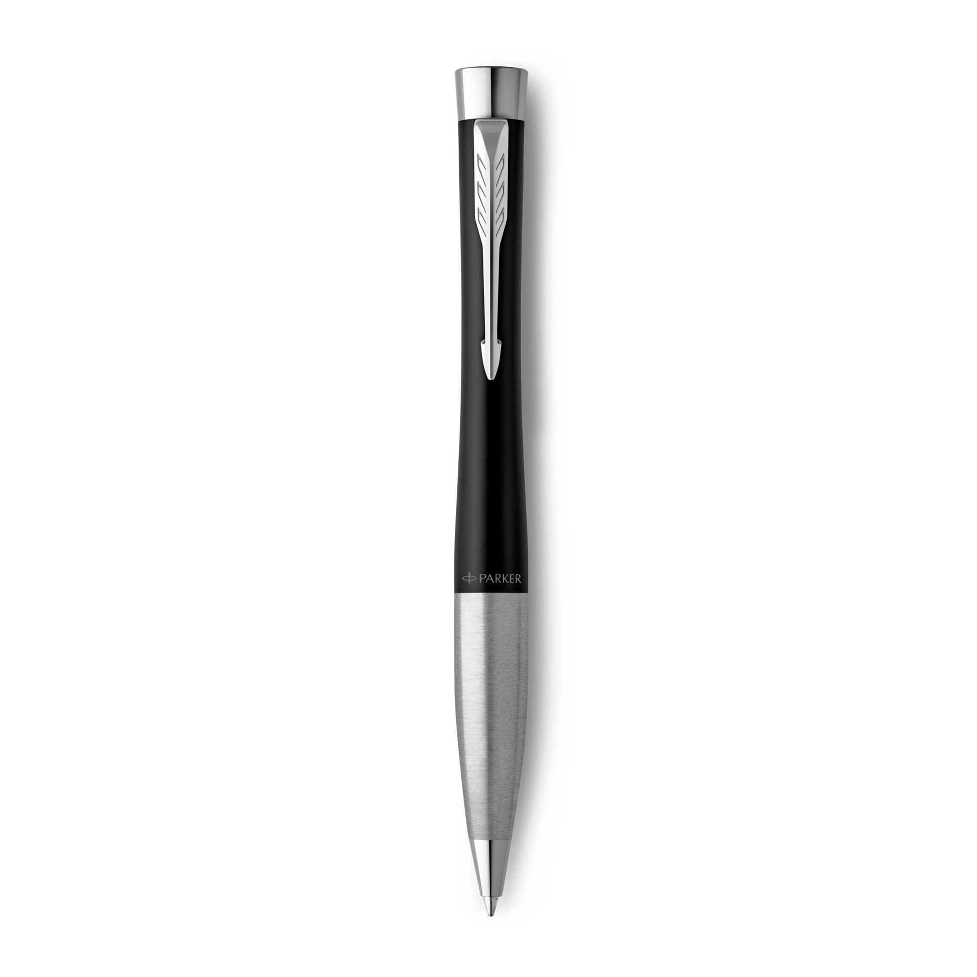 Parker Urban Twist Ballpoint Pen Muted Black Lacquer Chrome Trim Medium Tip