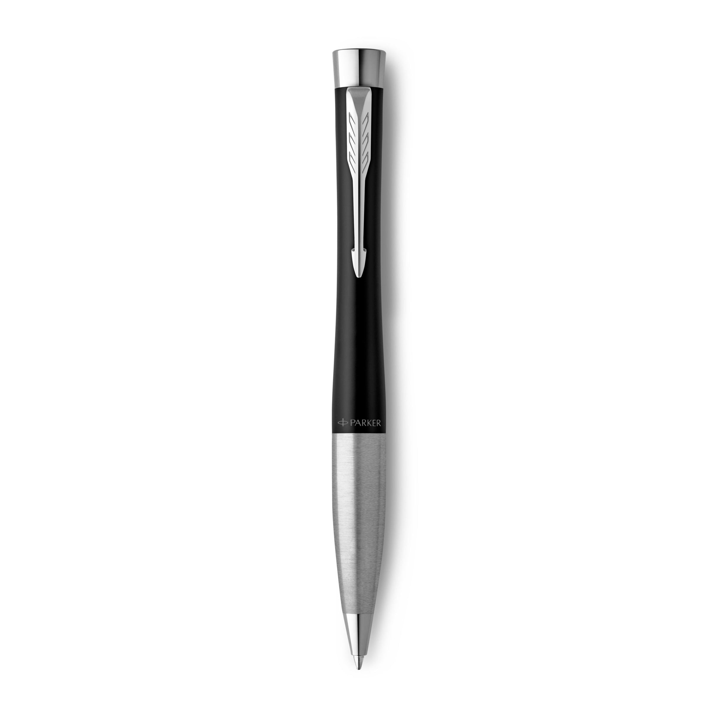 Parker Urban Twist Ballpoint Pen Muted Black Lacquer Chrome Trim Medium Tip