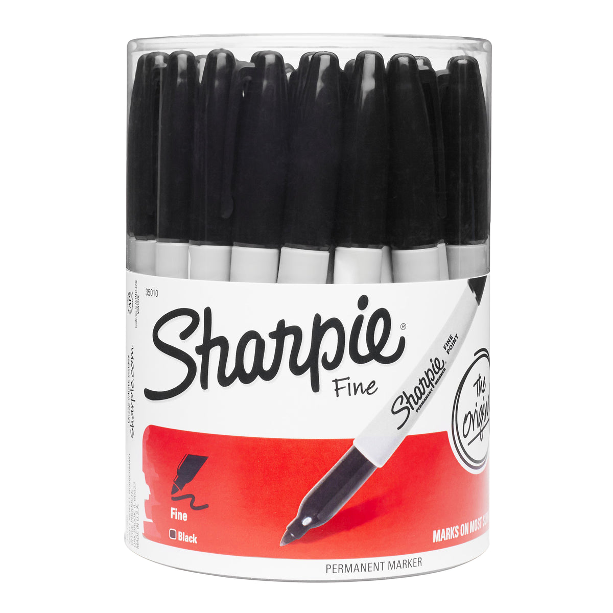 Sharpie Permanent Markers Fine Point, Black, 36 Count - product image