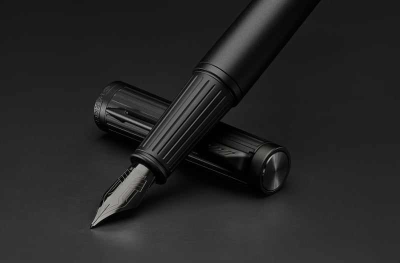 Parker Ingenuity Fountain Pen Matte Black Lacquer and Black Trim Fine Nib