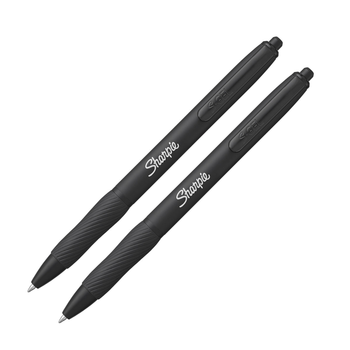 Sharpie S-Gel Pens Matte Black Metal Barrel Retractable 0.7mm Black 2 Pack - detail 7