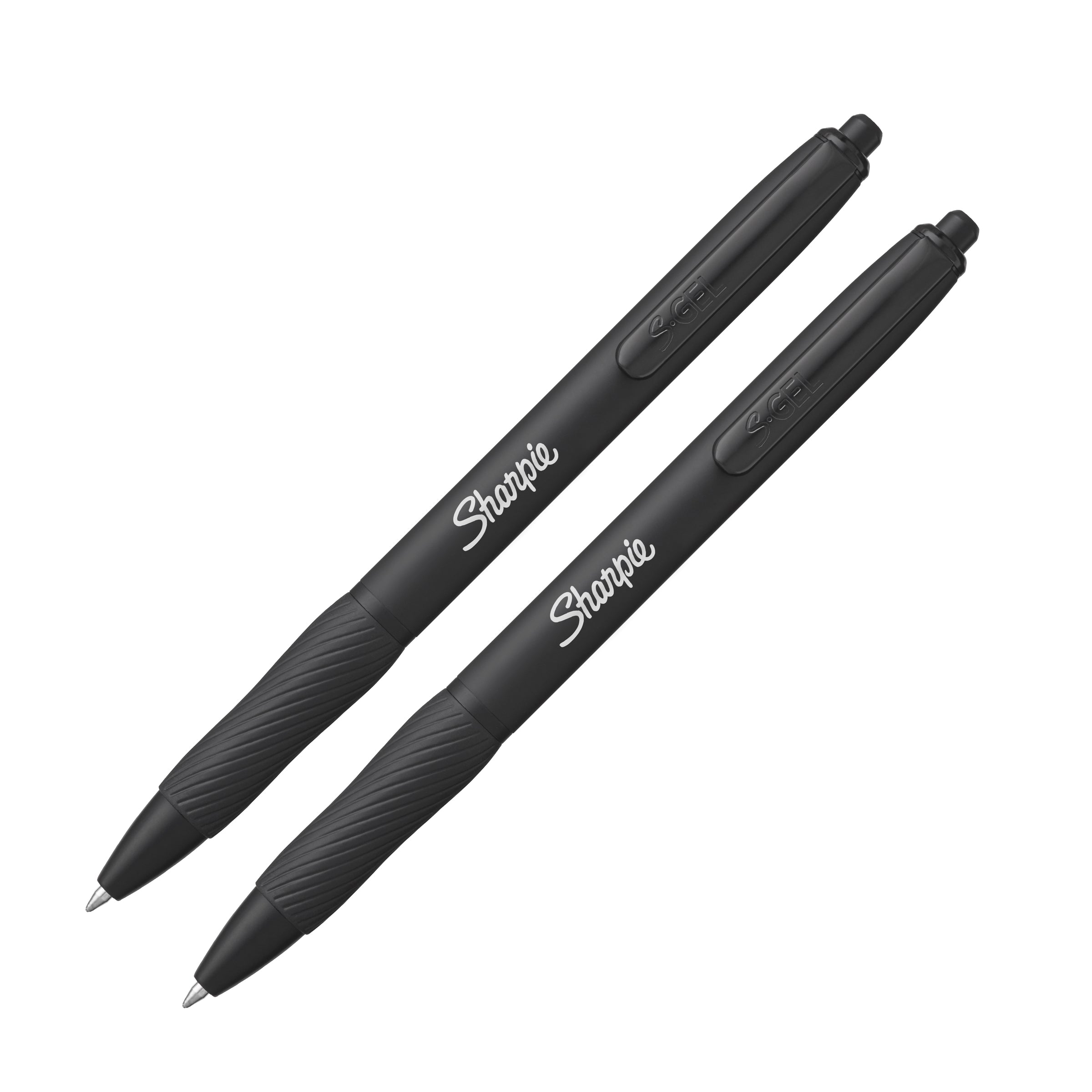 Sharpie S-Gel Pens Matte Black Metal Barrel Retractable 0.7mm Black 2 Pack - detail 7
