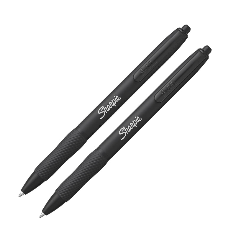 Sharpie S-Gel Pens Matte Black Metal Barrel Retractable 0.7mm Black 2 Pack - detail 7