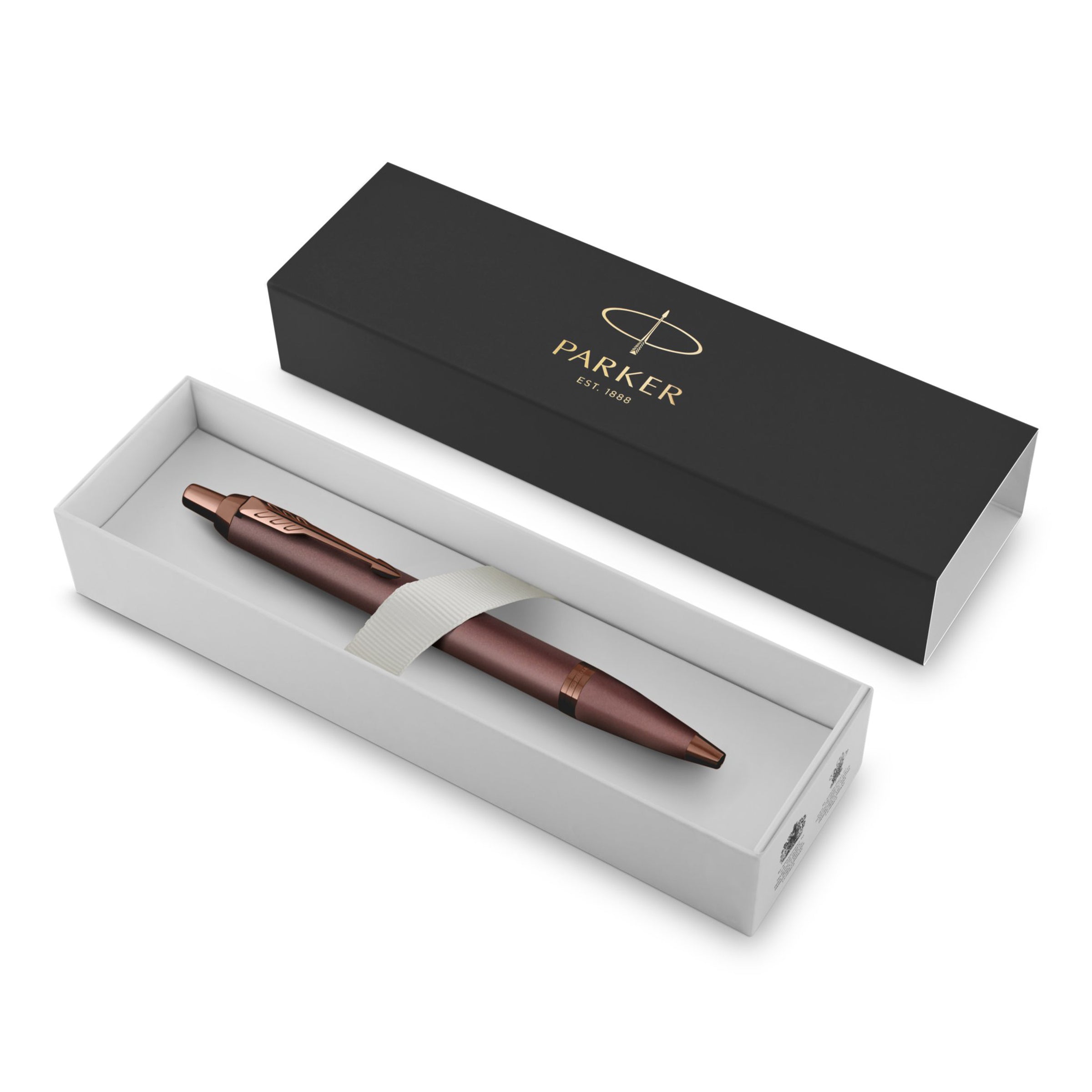 Parker IM Monochrome Ballpoint Pen Burgundy Stainless Steel Medium Tip