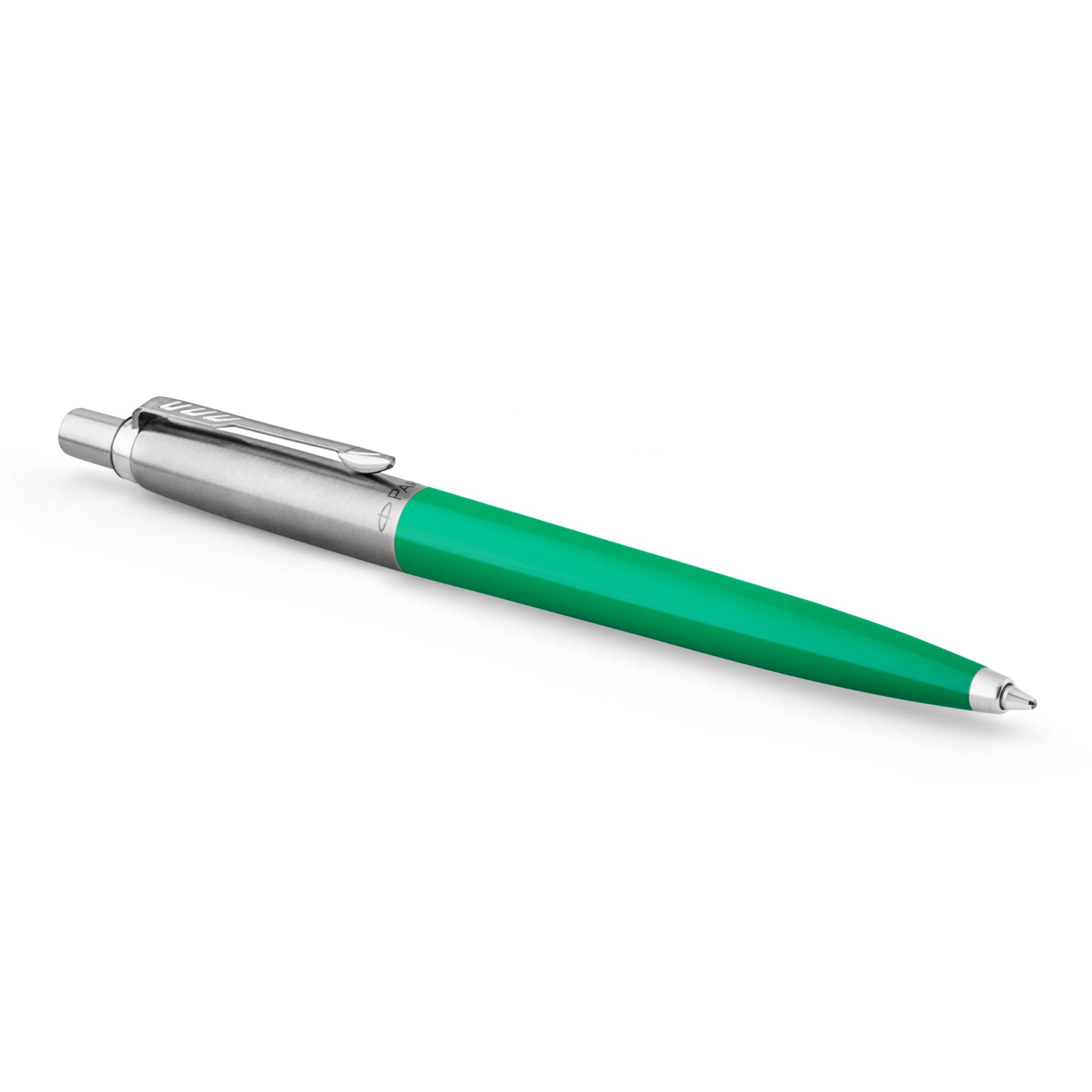 Parker Jotter Original Ballpoint Pen Green and Chrome Trim Medium Tip