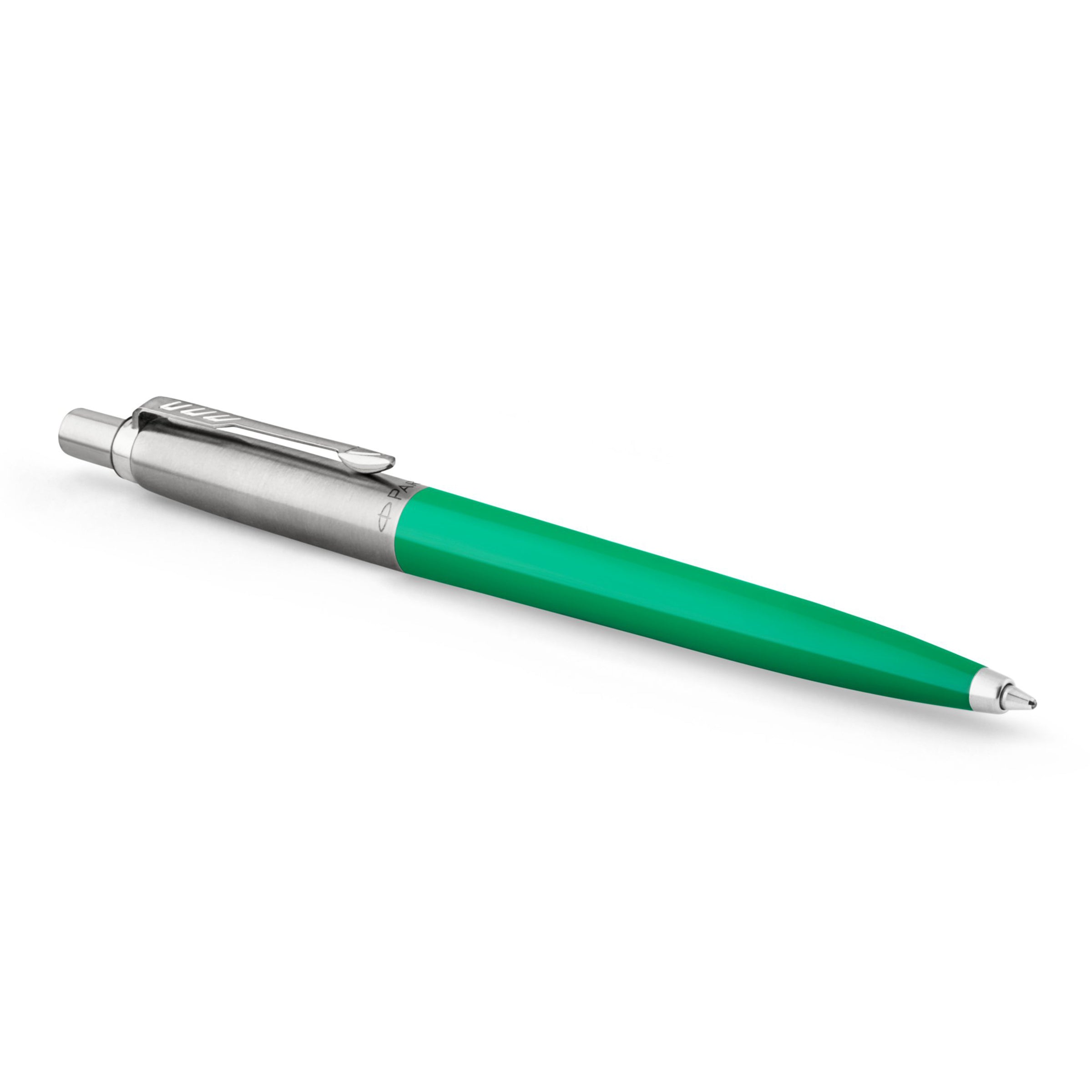 Parker Jotter Original Ballpoint Pen Green and Chrome Trim Medium Tip
