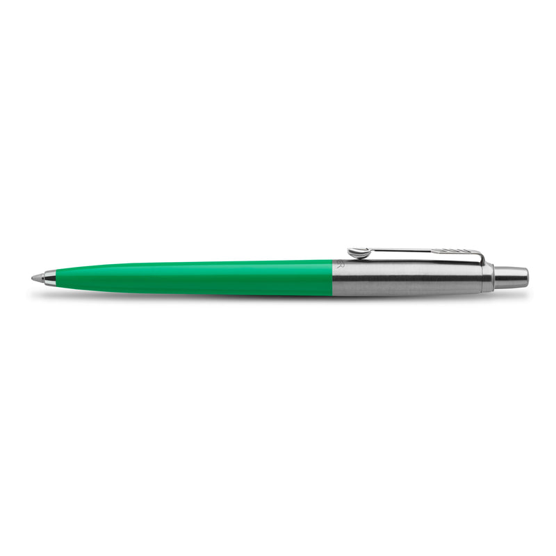 Parker Jotter Original Ballpoint Pen Green and Chrome Trim Medium Tip