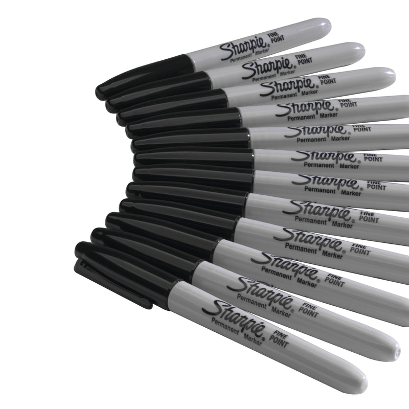Sharpie Permanent Marker Pens Fine Point, Black, 36 Pack - detail 7