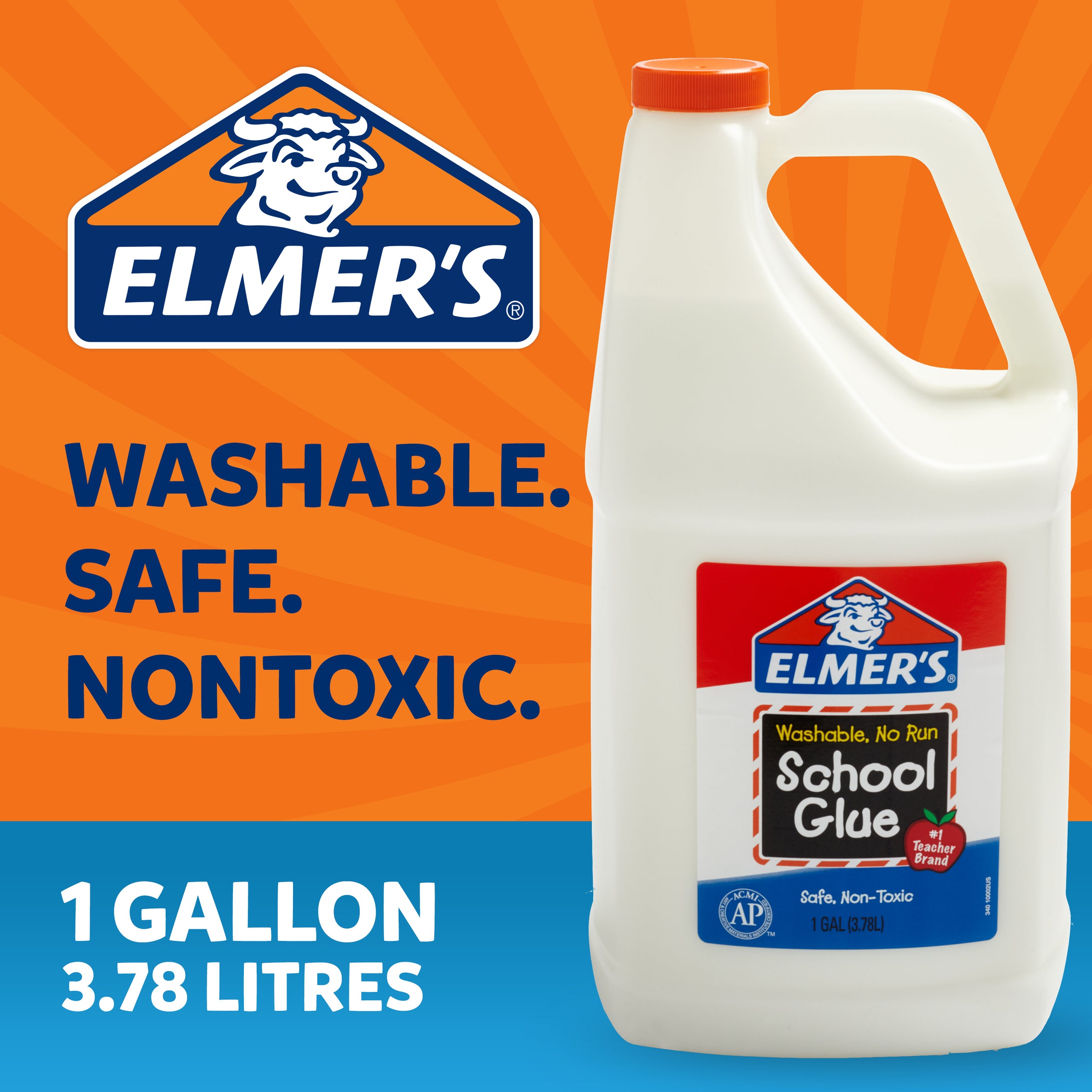Elmers E340 School Glue 3.8L 1 Gallon