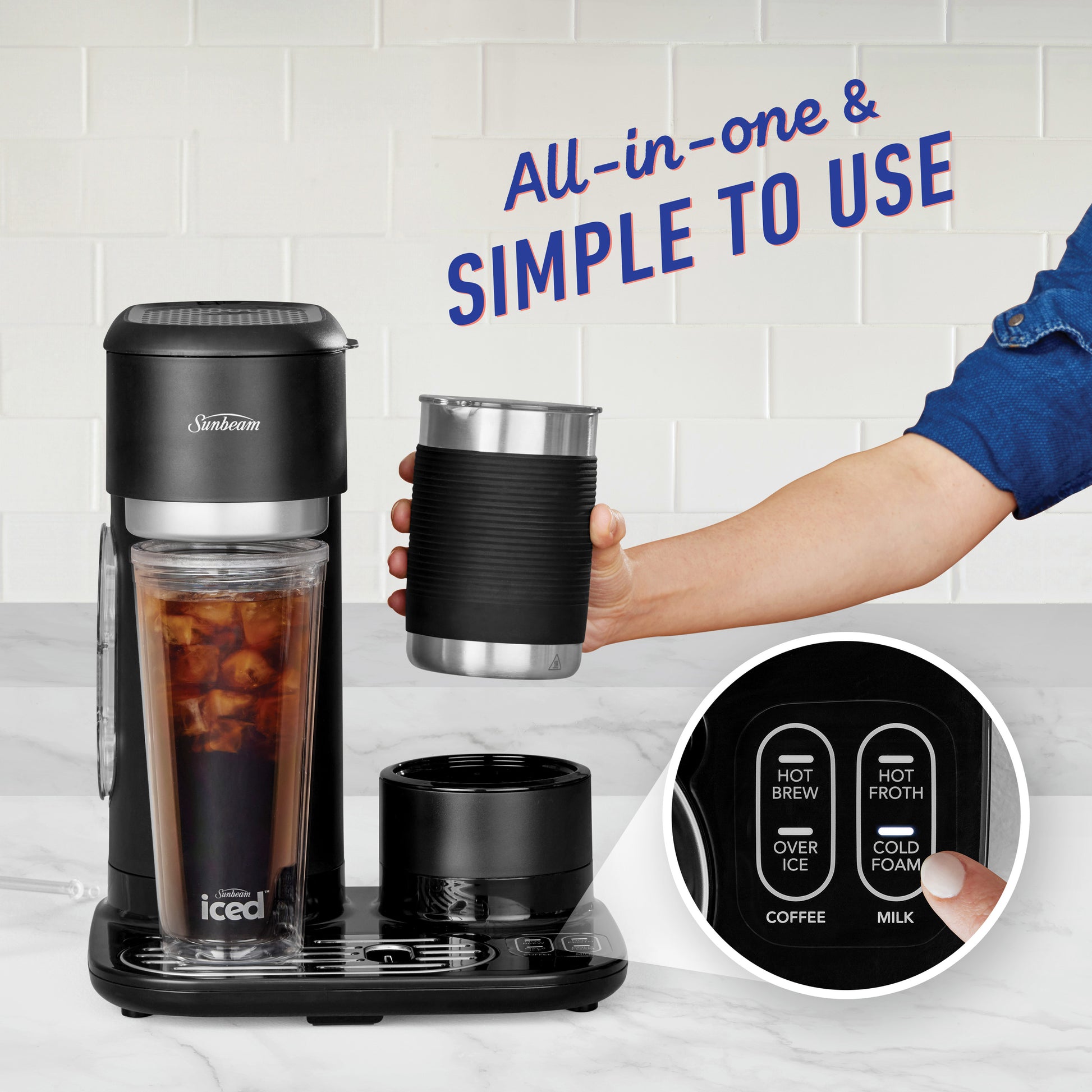 Sunbeam Iced + Hot Coffee Machine Black