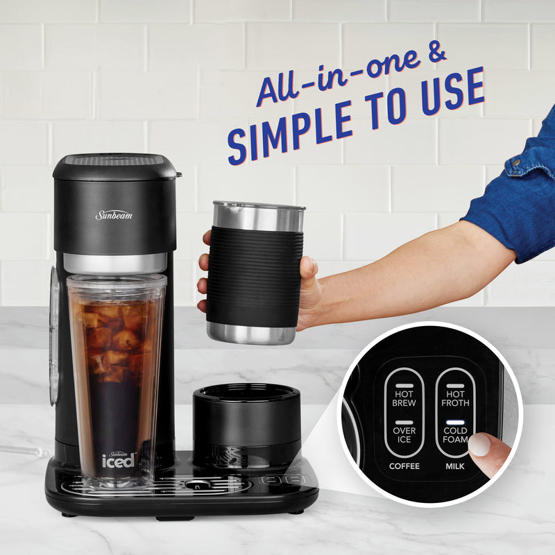 Sunbeam Iced + Hot Coffee Machine Black