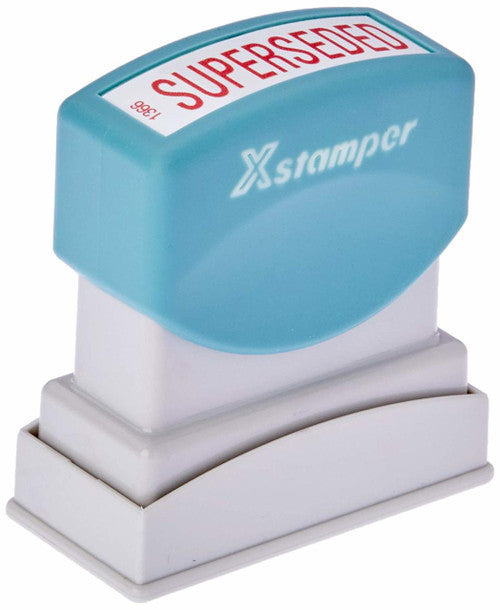 Xstamper Message Stamp Superseded Red