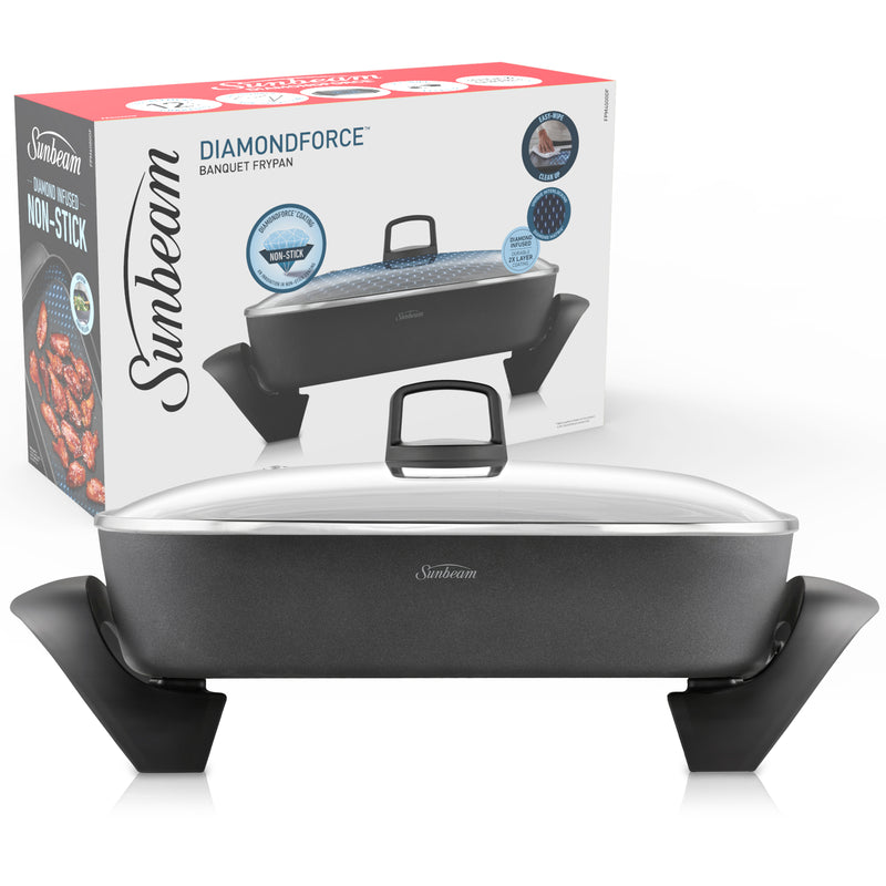 Sunbeam DiamondForce Banquet Frypan Dark Blue