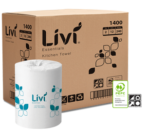 Livi 1400 Essentials kitchen towel roll carton