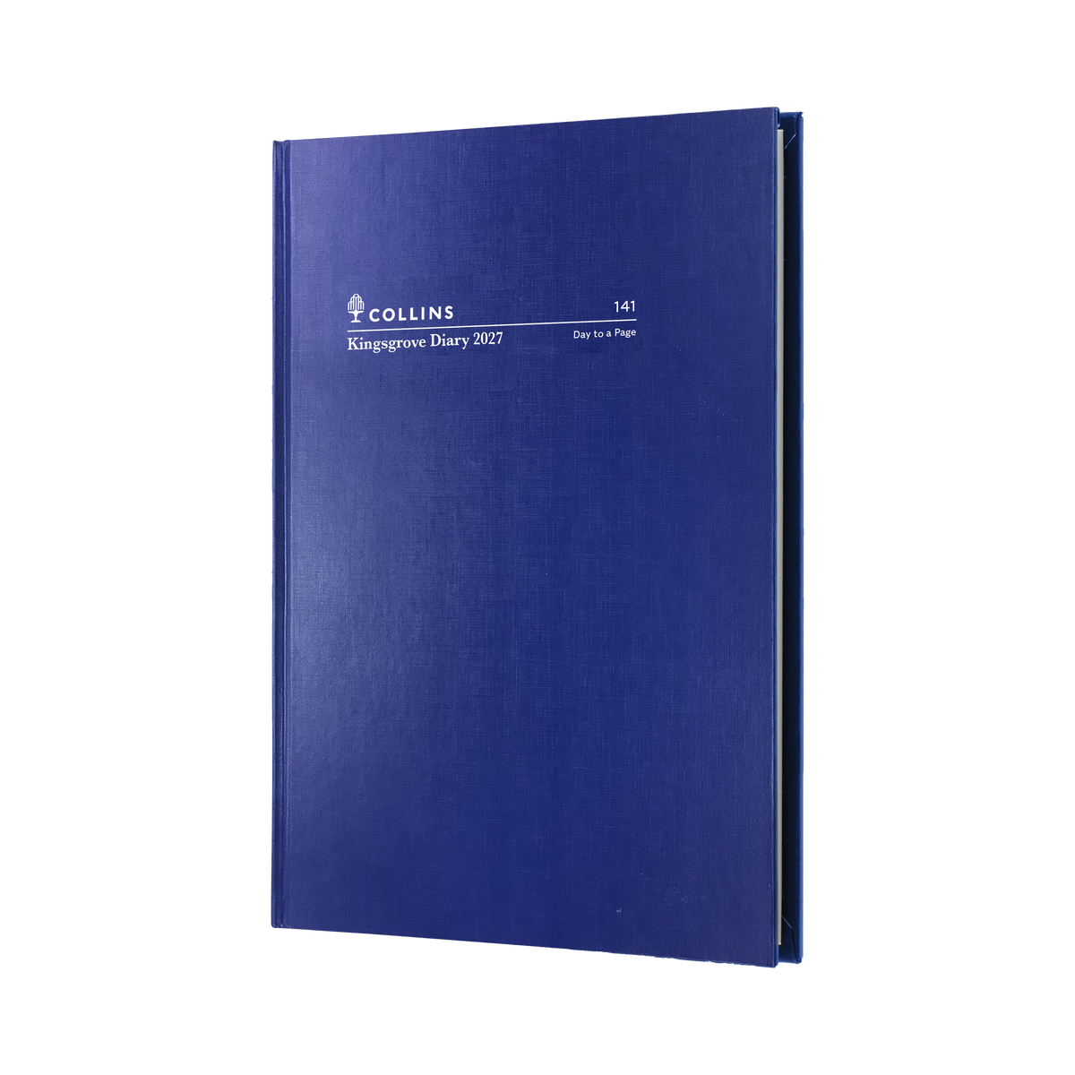 Collins Kingsgrove 2027 A4 Day to a Page Diary Blue front cover