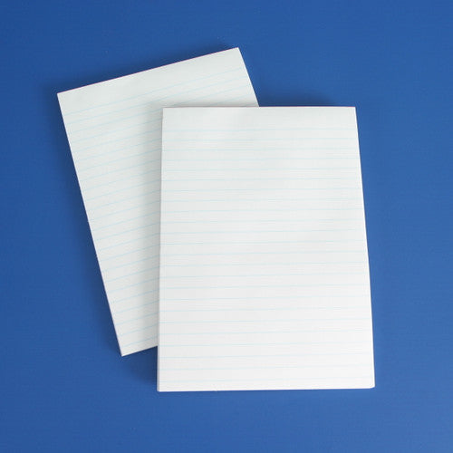 Olympic Office Pad A5 Bank 8mm Ruled 100 Leaf White Pack of 10