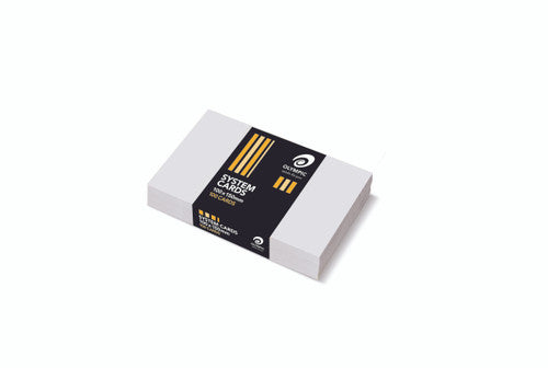 Olympic System Cards 100 x 150mm Plain White Pack of 100
