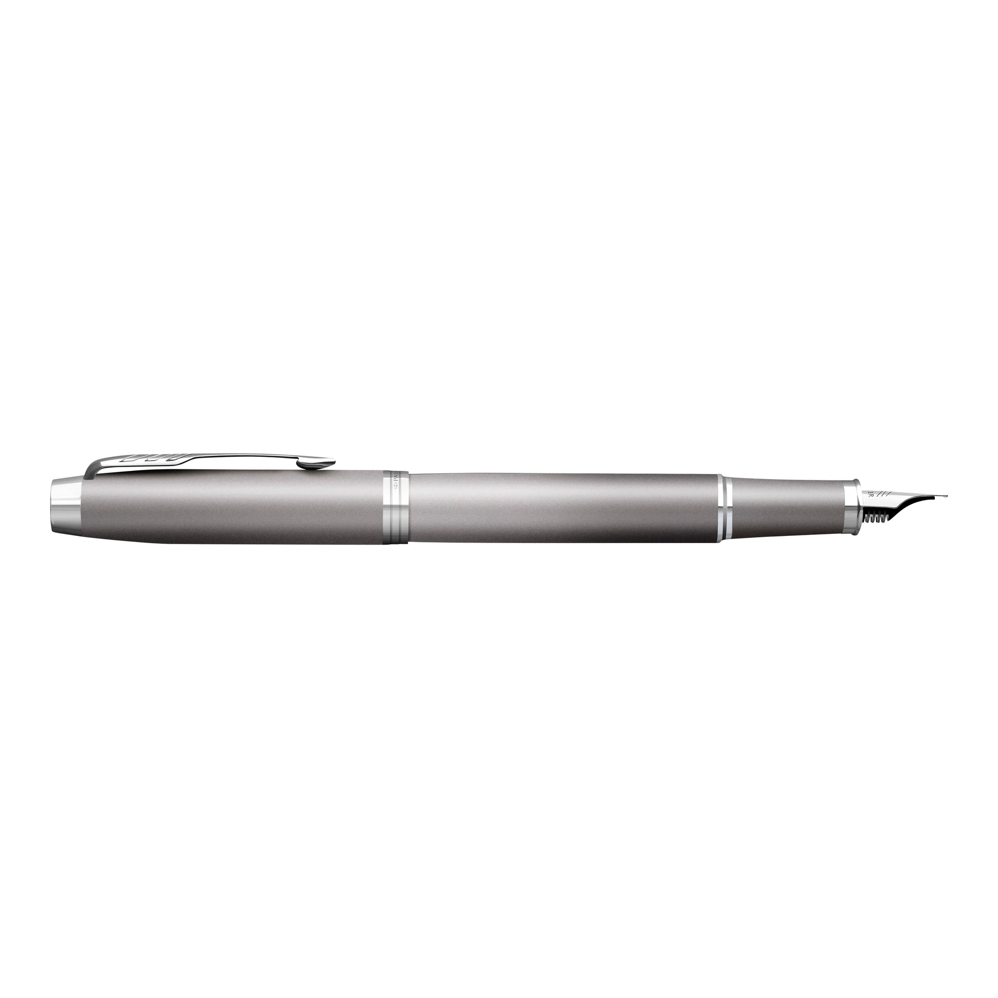 Parker IM Writing Rituals Fountain Pen Grey Lacquer and Chrome Trim Medium Nib