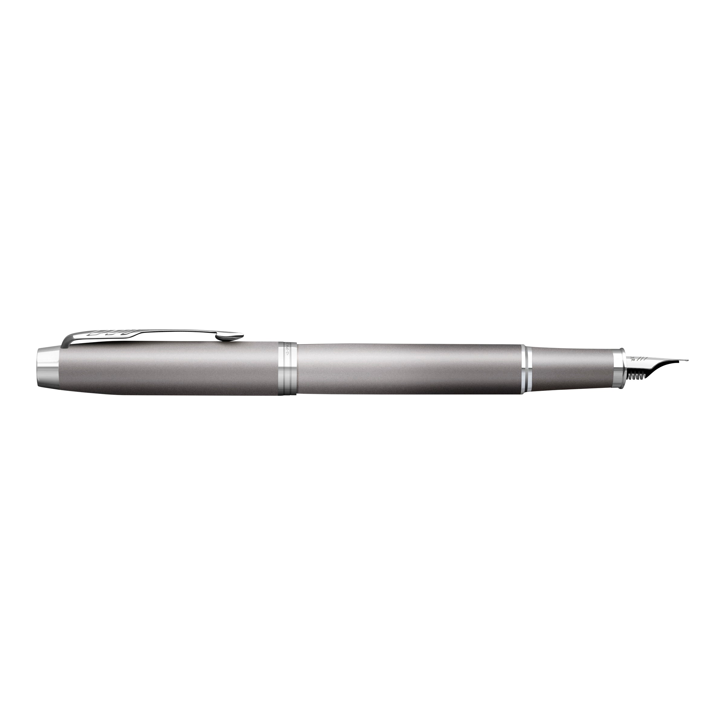 Parker IM Writing Rituals Fountain Pen Grey Lacquer and Chrome Trim Medium Nib