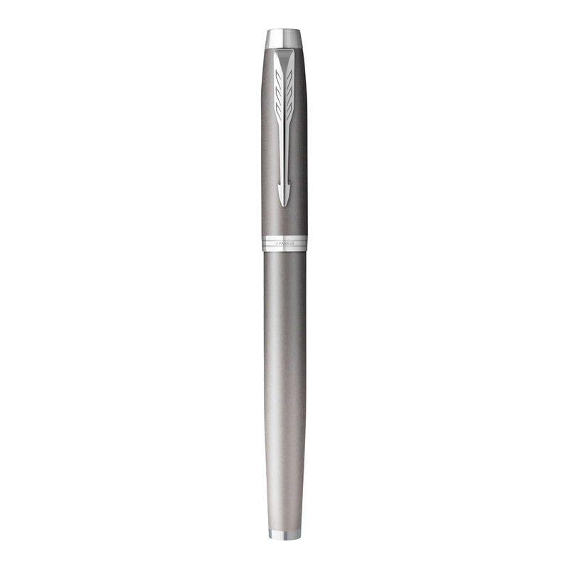 Parker IM Writing Rituals Fountain Pen Grey Lacquer and Chrome Trim Medium Nib