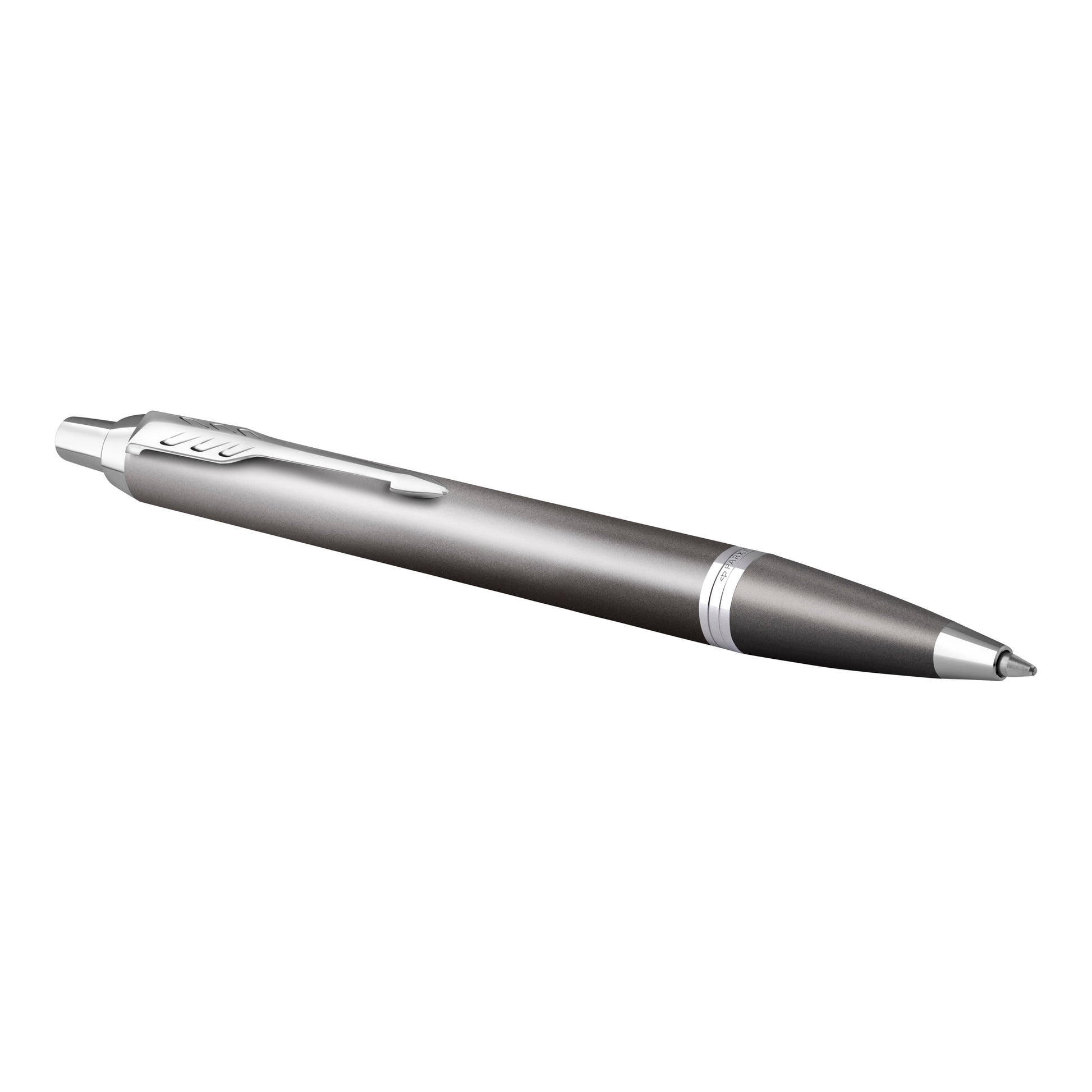 Parker IM Writing Rituals Ballpoint Pen Grey Lacquer and Chrome Trim Medium Tip