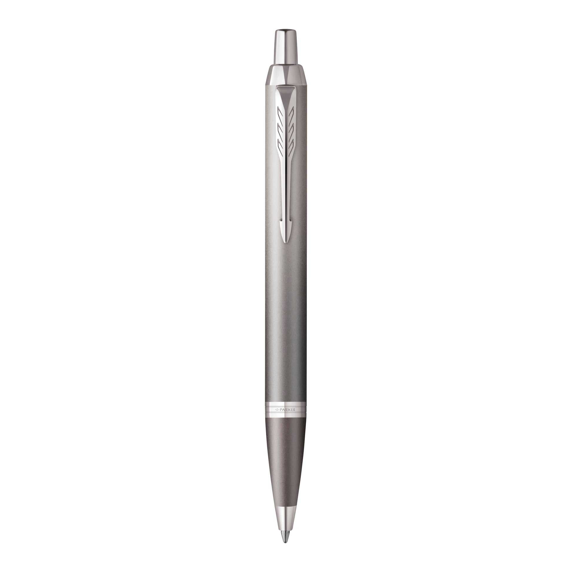 Parker IM Writing Rituals Ballpoint Pen Grey Lacquer and Chrome Trim Medium Tip