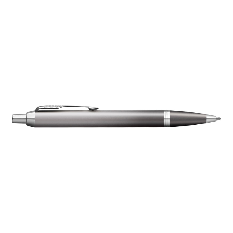 Parker IM Writing Rituals Ballpoint Pen Grey Lacquer and Chrome Trim Medium Tip