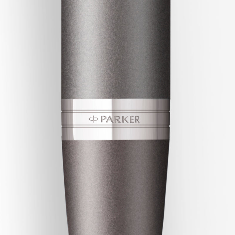 Parker IM Writing Rituals Ballpoint Pen Grey Lacquer and Chrome Trim Medium Tip
