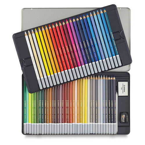 Stabilo Carbothello Chalk-Pastel Coloured Pencil Tin of 60 Assorted