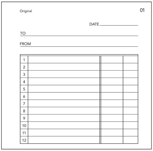 Olympic Docket Book 5 Carbon Duplicate 50 Leaf 120 x 125mm