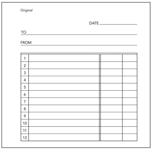 Olympic Docket Book 50 Carbonless Duplicate 50 Leaf 120 x 125mm