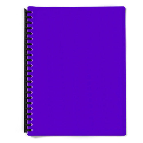 Olympic Display Book Refillable A4 20 Pages Fluoro Purple Pack of 20