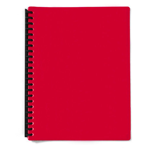 Olympic Display Book Refillable A4 20 Pages Fluoro Red Pack of 20