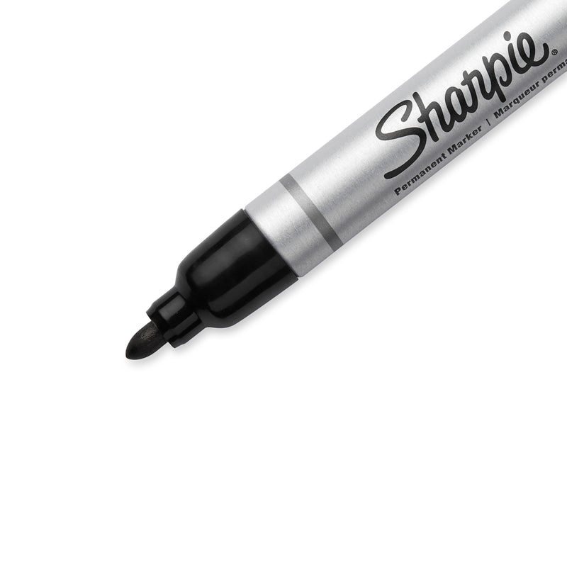Sharpie Metal Barrel Permanent Markers Bullet Tip Black 12 Count - detail 24