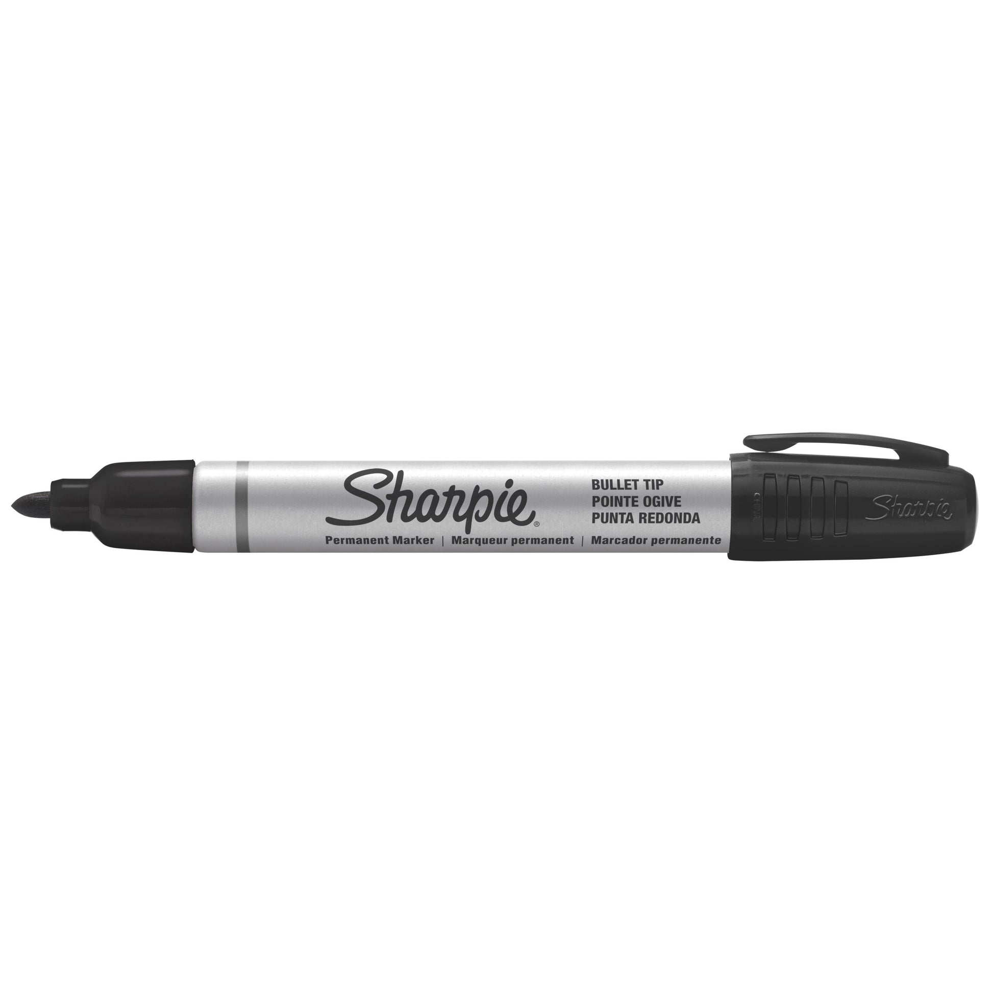 Sharpie Metal Barrel Permanent Markers Bullet Tip Black 12 Count - detail 25