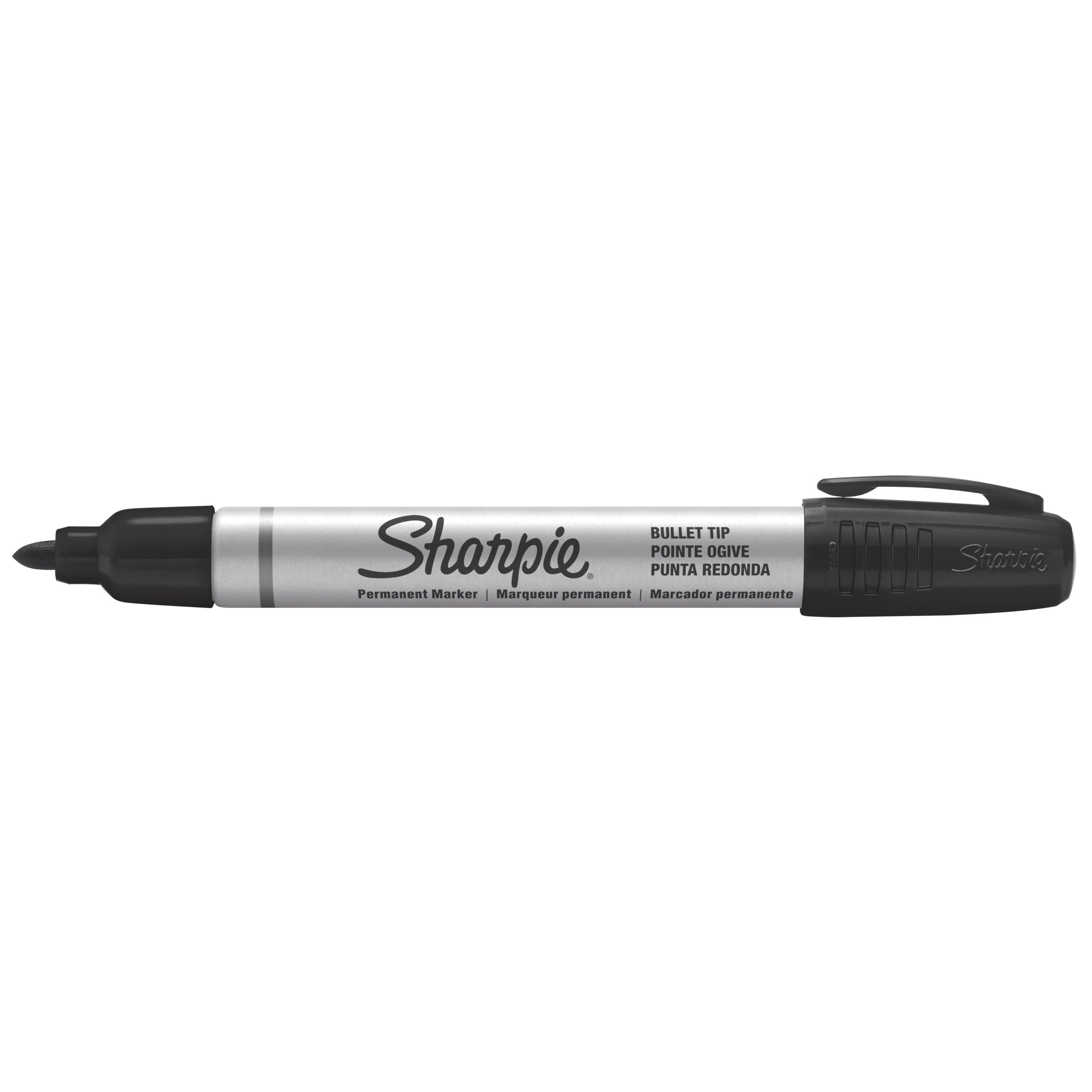 Sharpie Metal Barrel Permanent Markers Bullet Tip Black 12 Count - detail 25
