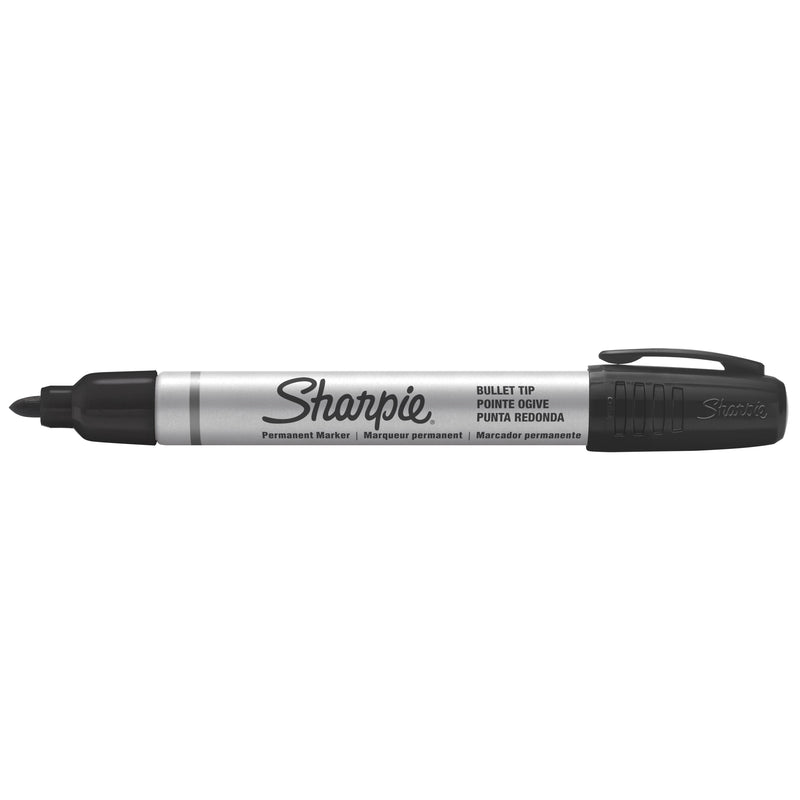 Sharpie Metal Barrel Permanent Markers Bullet Tip Black 12 Count - detail 25
