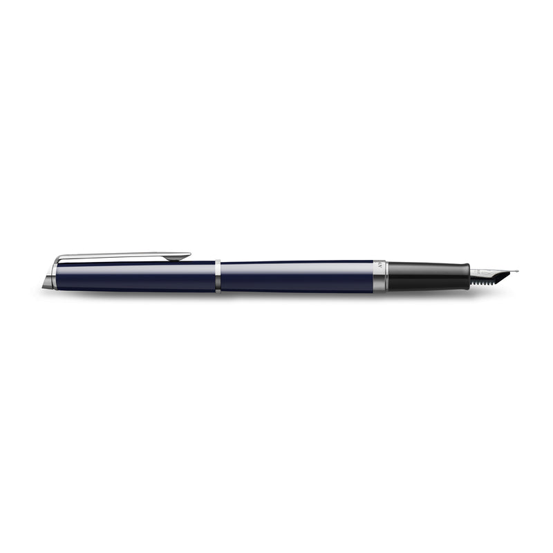 Waterman Hemisphere Blue Lacquer Chrome Trim Fountain Pen Medium Nib