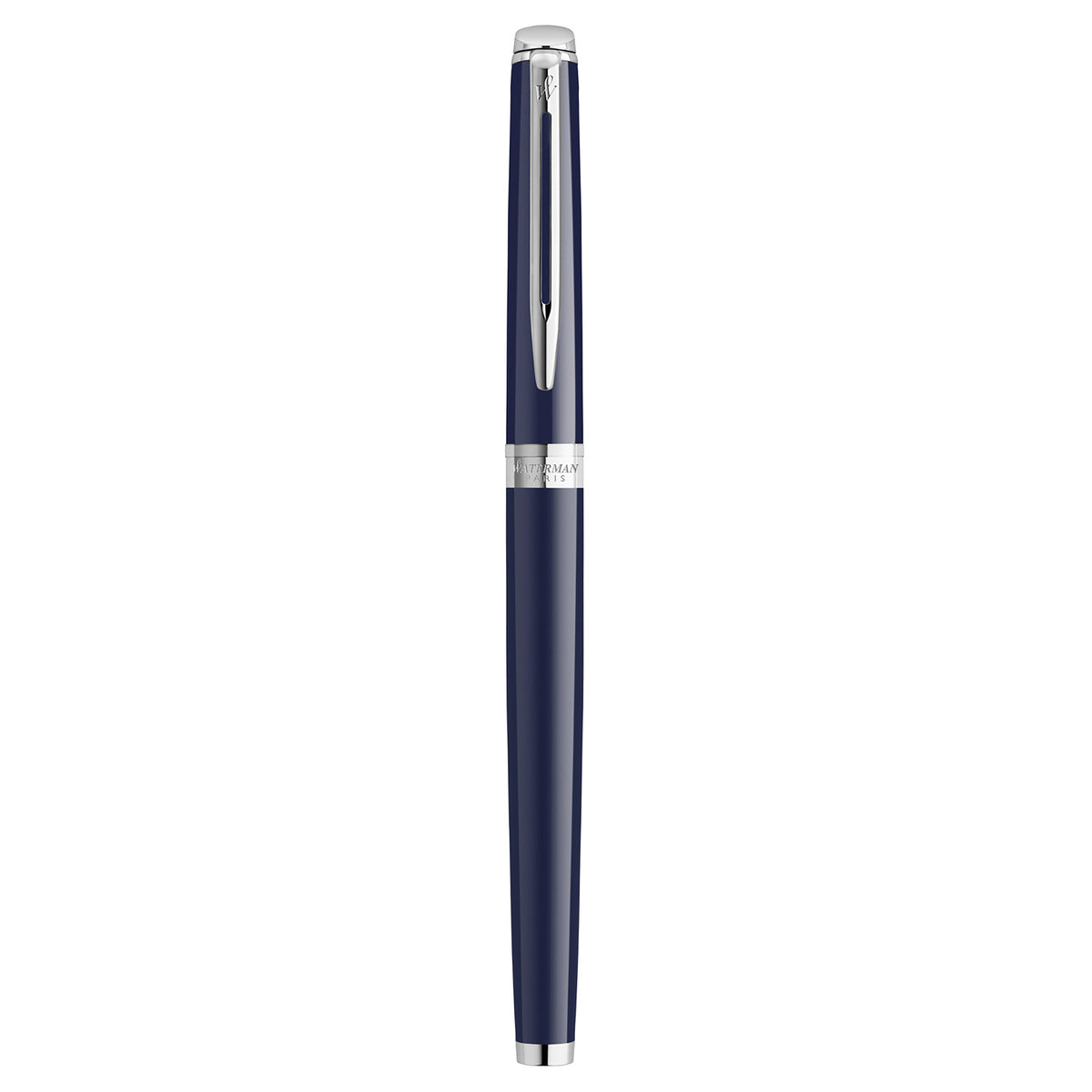 Waterman Hemisphere Blue Lacquer Chrome Trim Fountain Pen Medium Nib