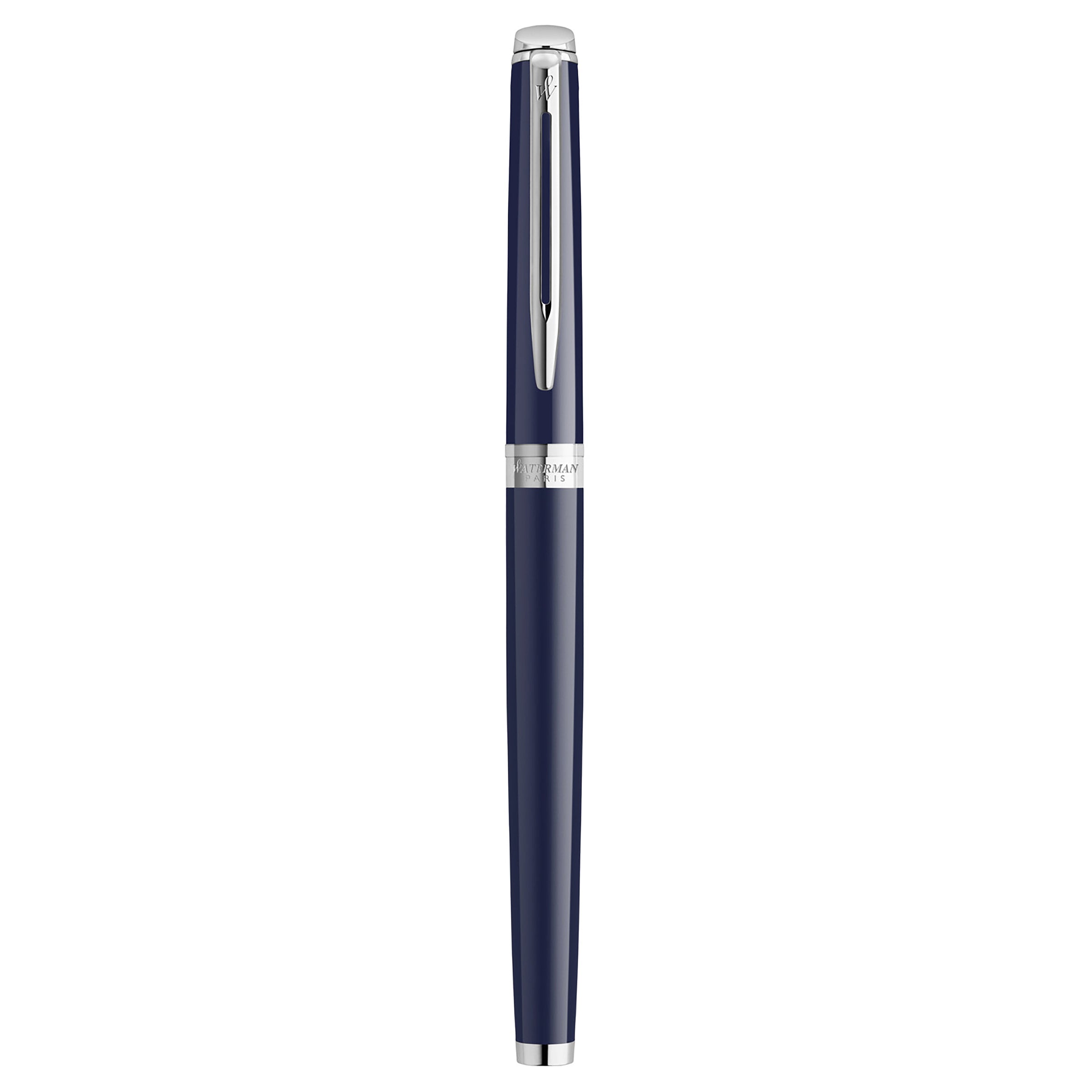 Waterman Hemisphere Blue Lacquer Chrome Trim Fountain Pen Medium Nib