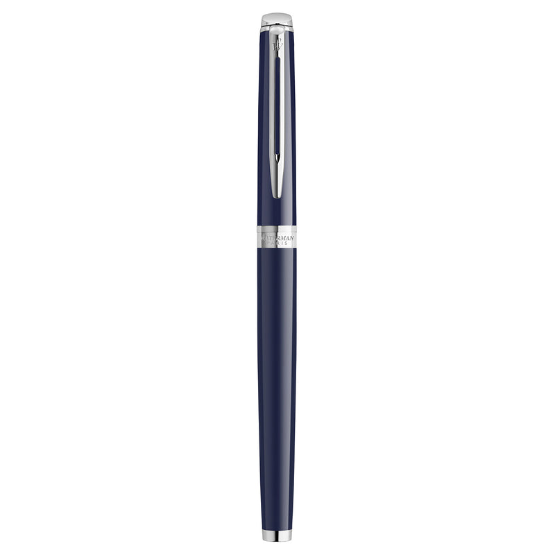 Waterman Hemisphere Blue Lacquer Chrome Trim Fountain Pen Medium Nib