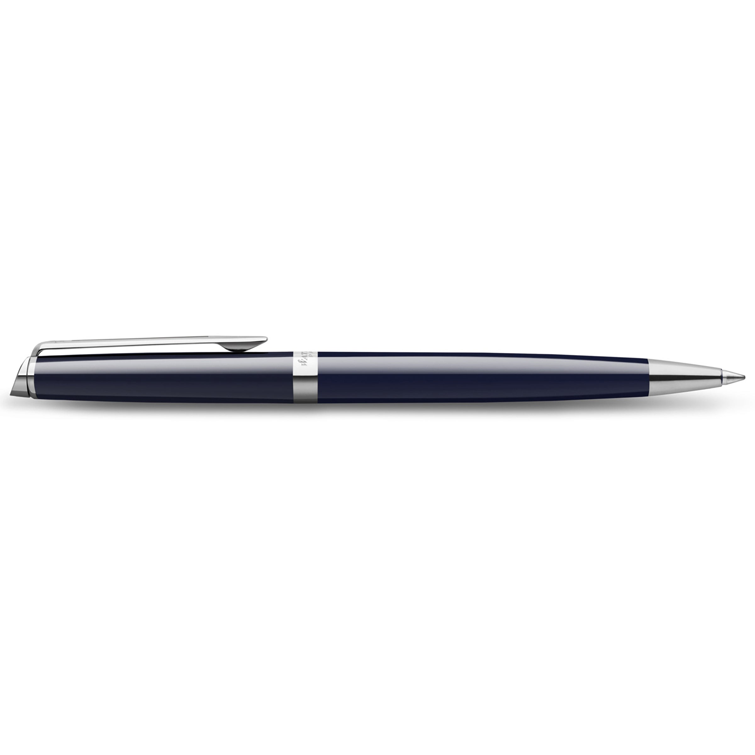 Waterman Hemisphere Blue Lacquer Chrome Trim Ballpoint Pen Medium Tip