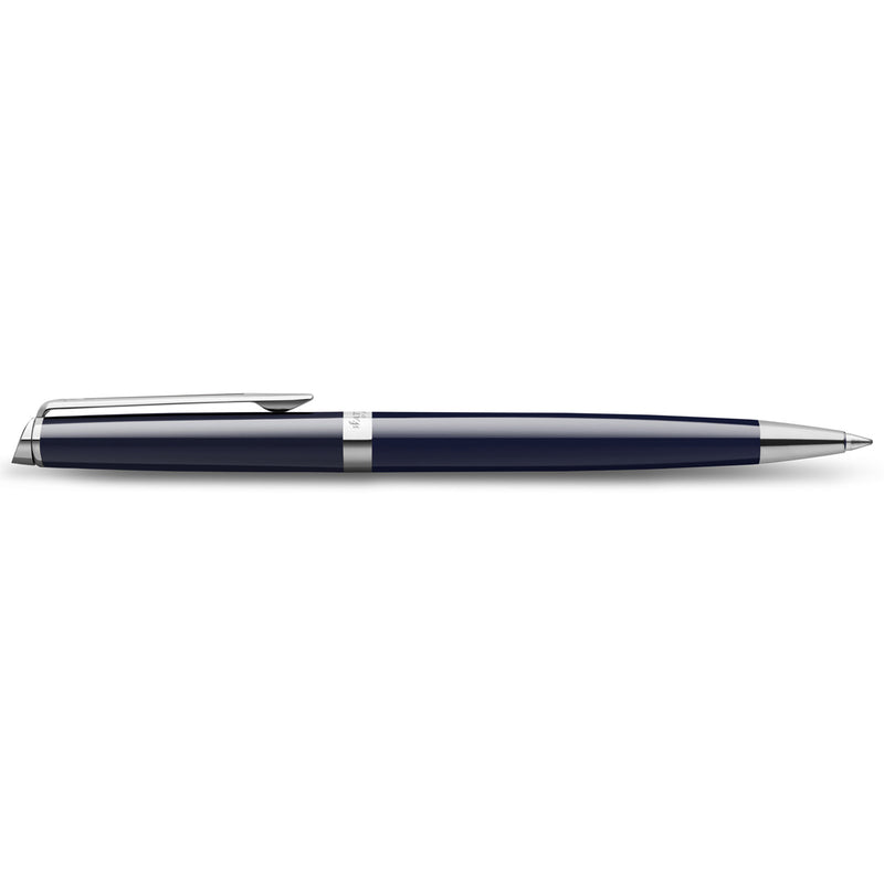 Waterman Hemisphere Blue Lacquer Chrome Trim Ballpoint Pen Medium Tip