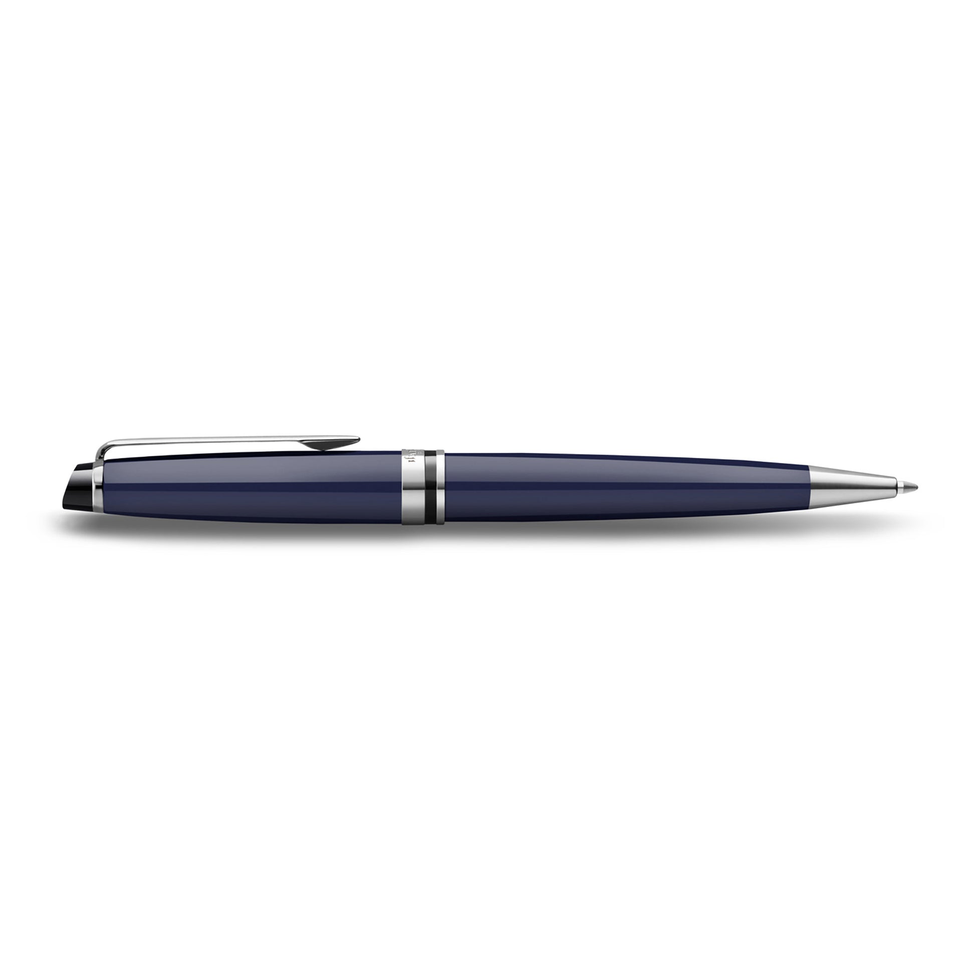 Waterman Expert Blue Lacquer Chrome Trim Ballpoint Medium Tip