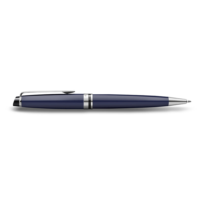 Waterman Expert Blue Lacquer Chrome Trim Ballpoint Medium Tip