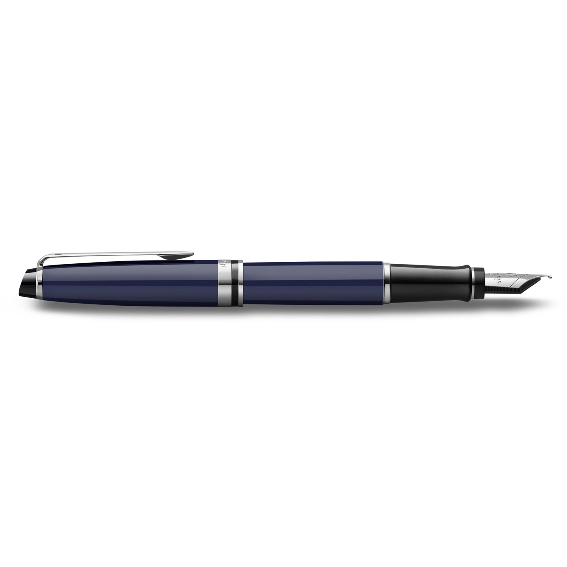 Waterman Expert Blue Lacquer Fountain Pen Medium Nib